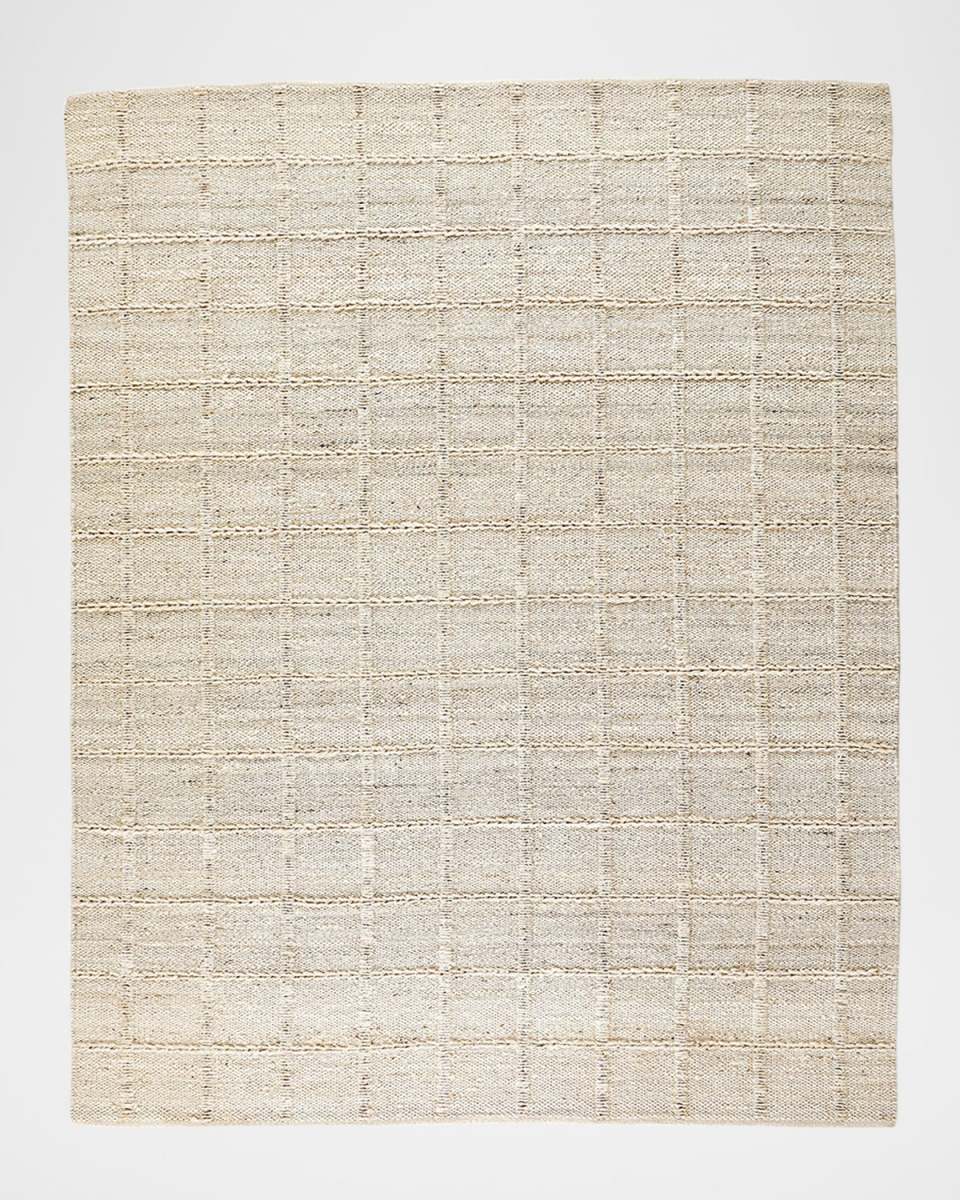 Grid Hand-Woven Jute Rug, 9' x 12'